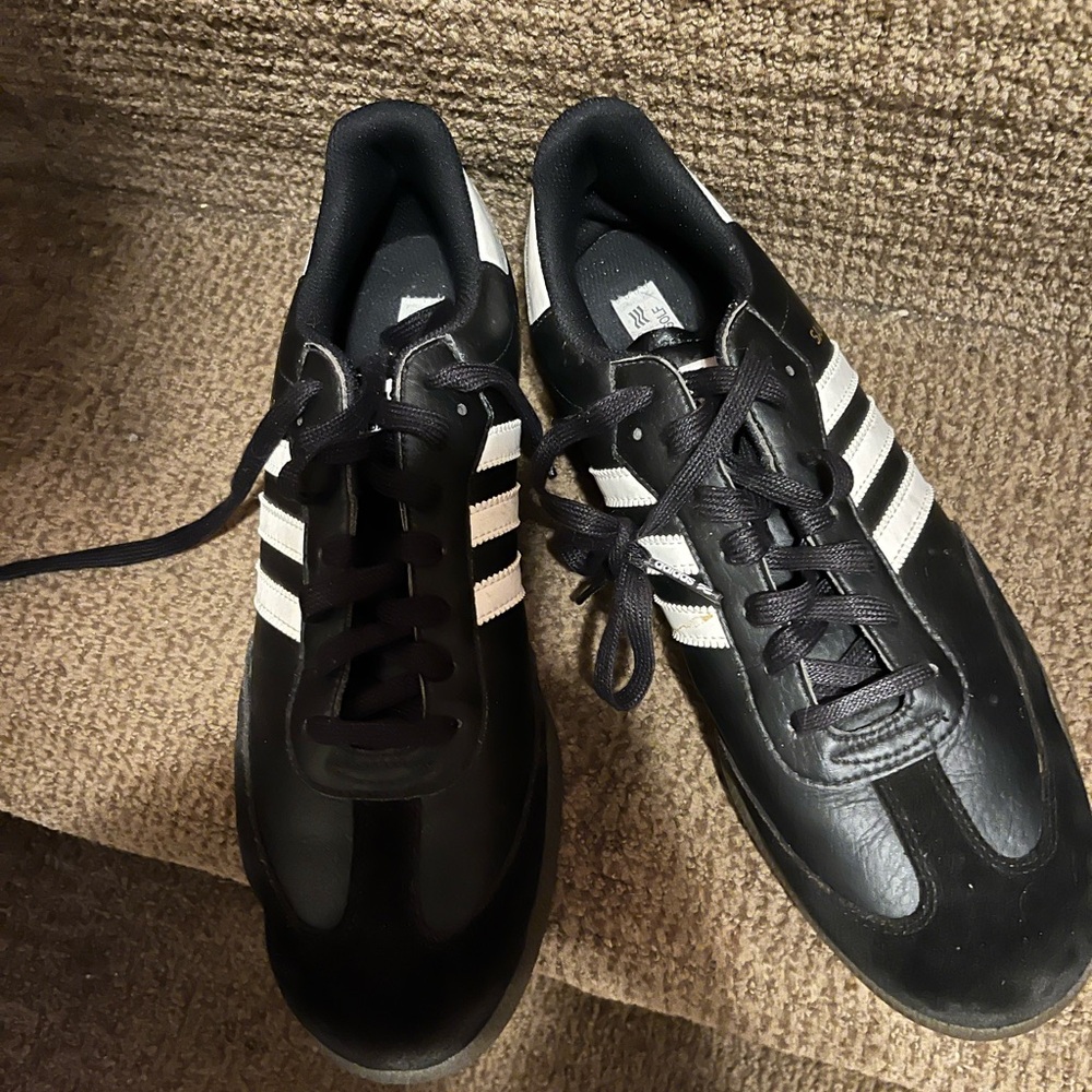 Adidas Men's Black Samba Golf  Shoes